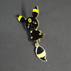 Pokemon Fan Art Style Enamel Lapel Pin Dangling Tail Umbreon